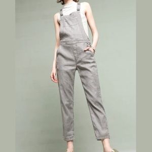 Level 99 grey linen blend overalls